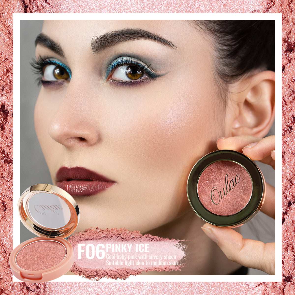Blush Mono | F06 Pinky Ice - Oulac Cosmetics Official