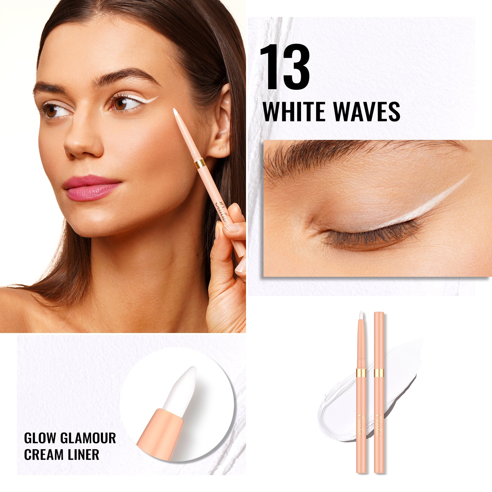 Glow Glamour Eyeliner | 13 White Waves