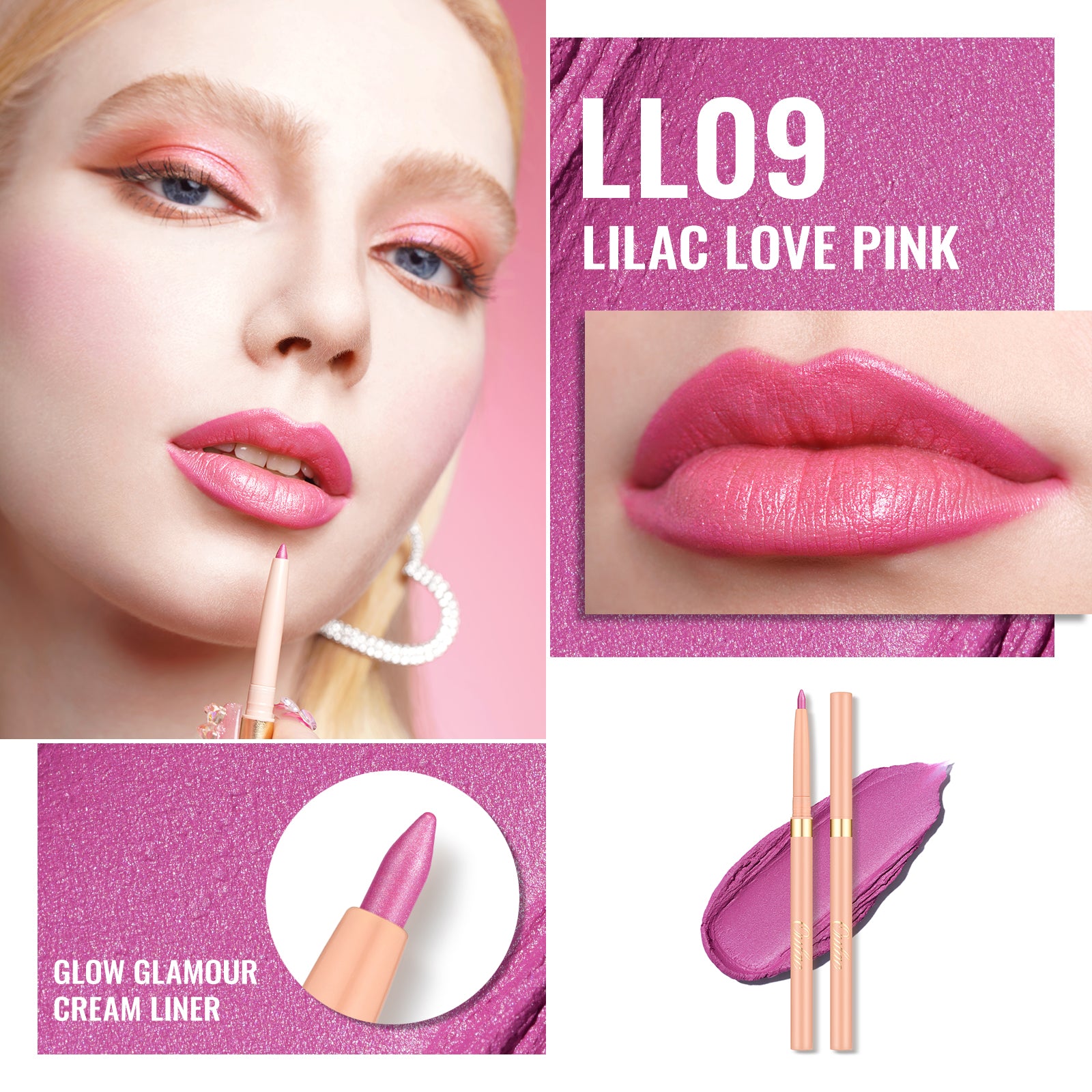Glow Glamour Lip Liner | LL09 Lilac Love Pink