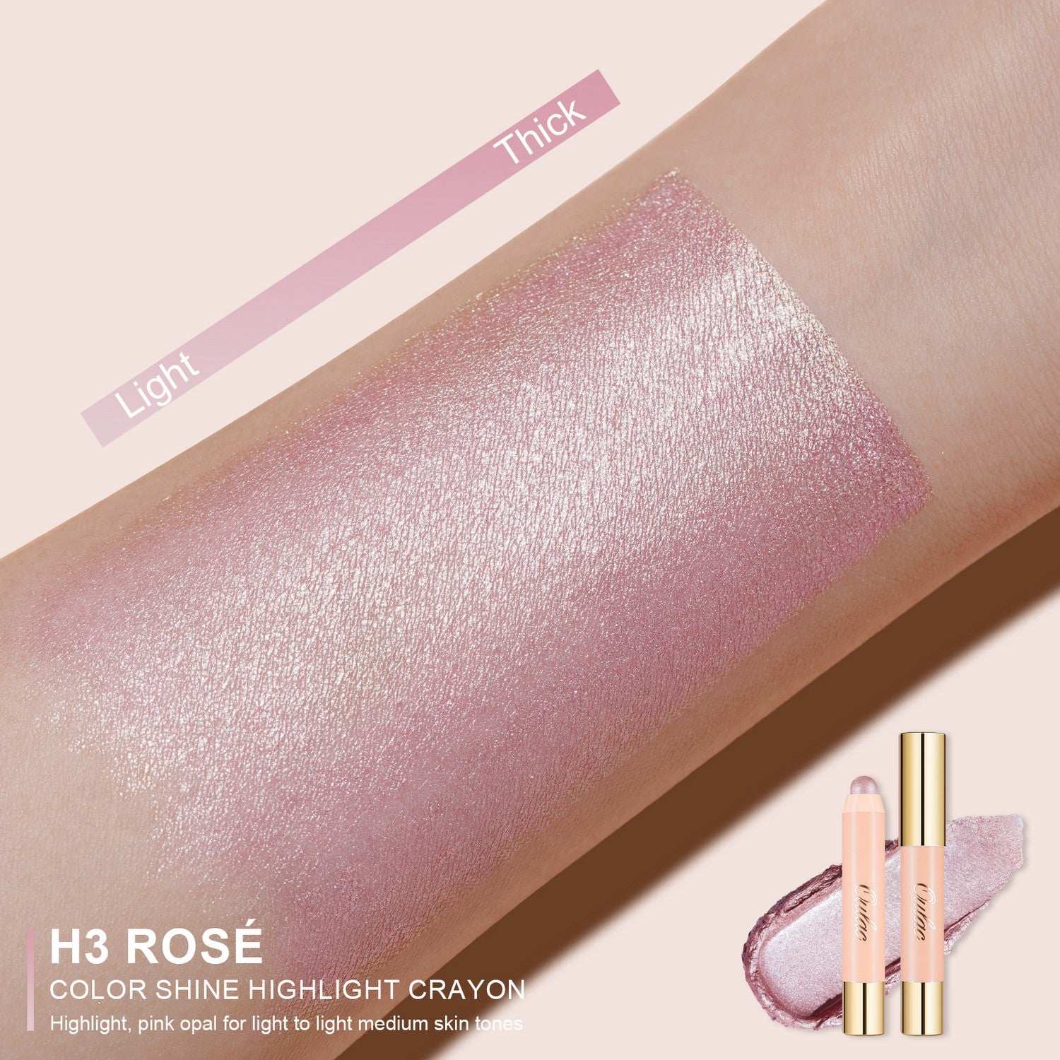 Highlight Crayon | H3 Rosé - Oulac Cosmetics Official