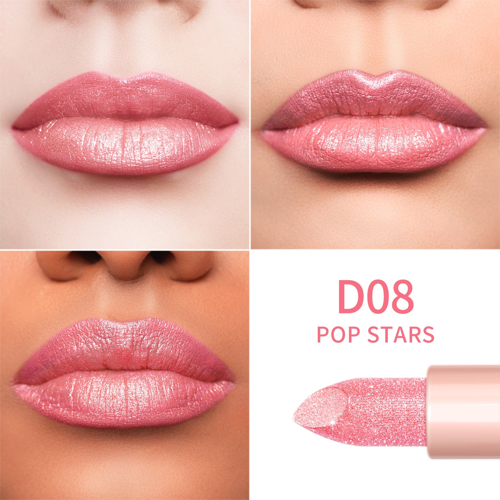 Infinity Shine Lipstick | D08 Pop Stars