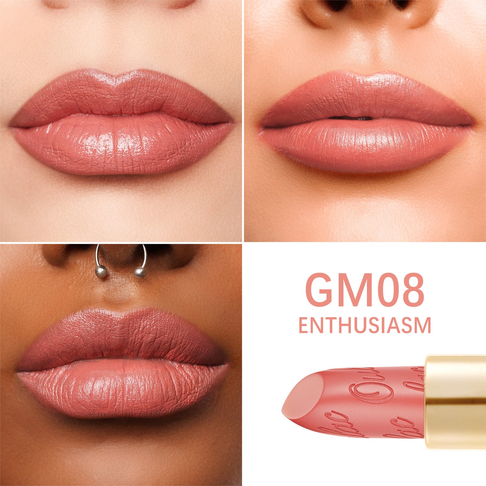 Metallic Shine Lipstick | GM08 Enthusiasm