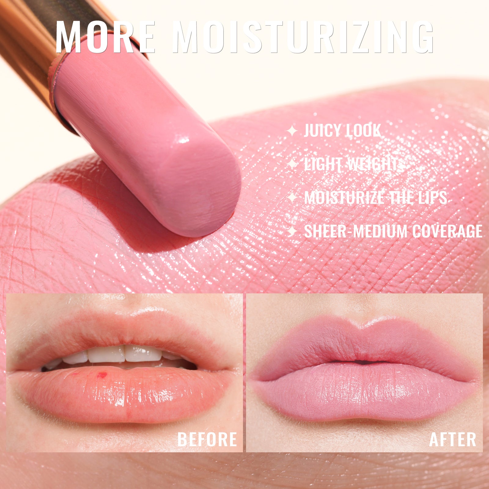 Moisture Shine Lipstick | G20 Pinky Swirl