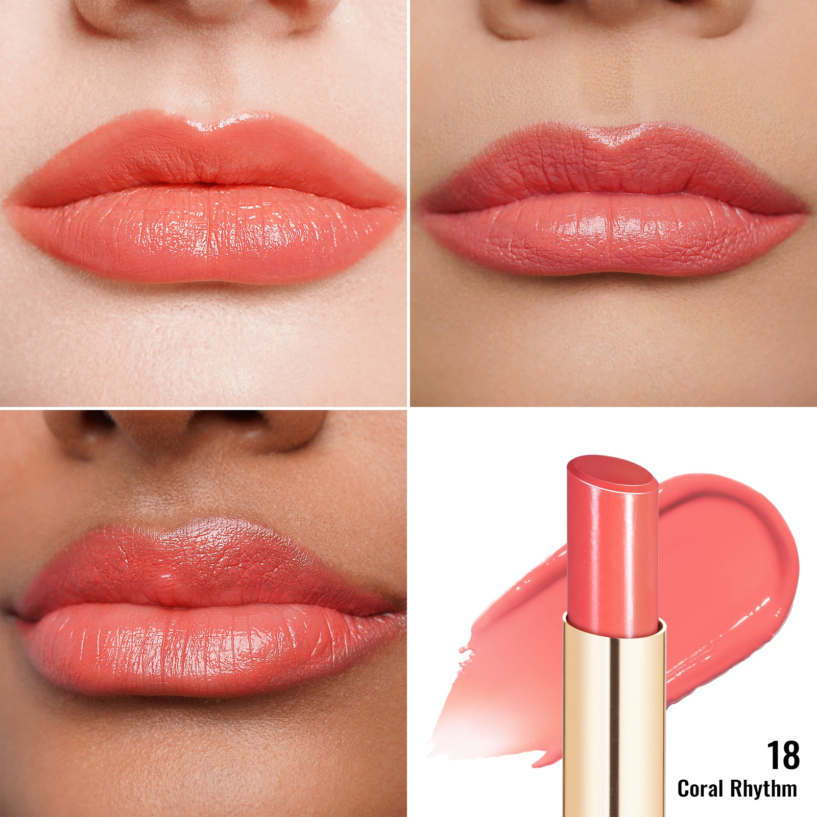 Moisture Shine Lipstick | G18 Coral Rhythm
