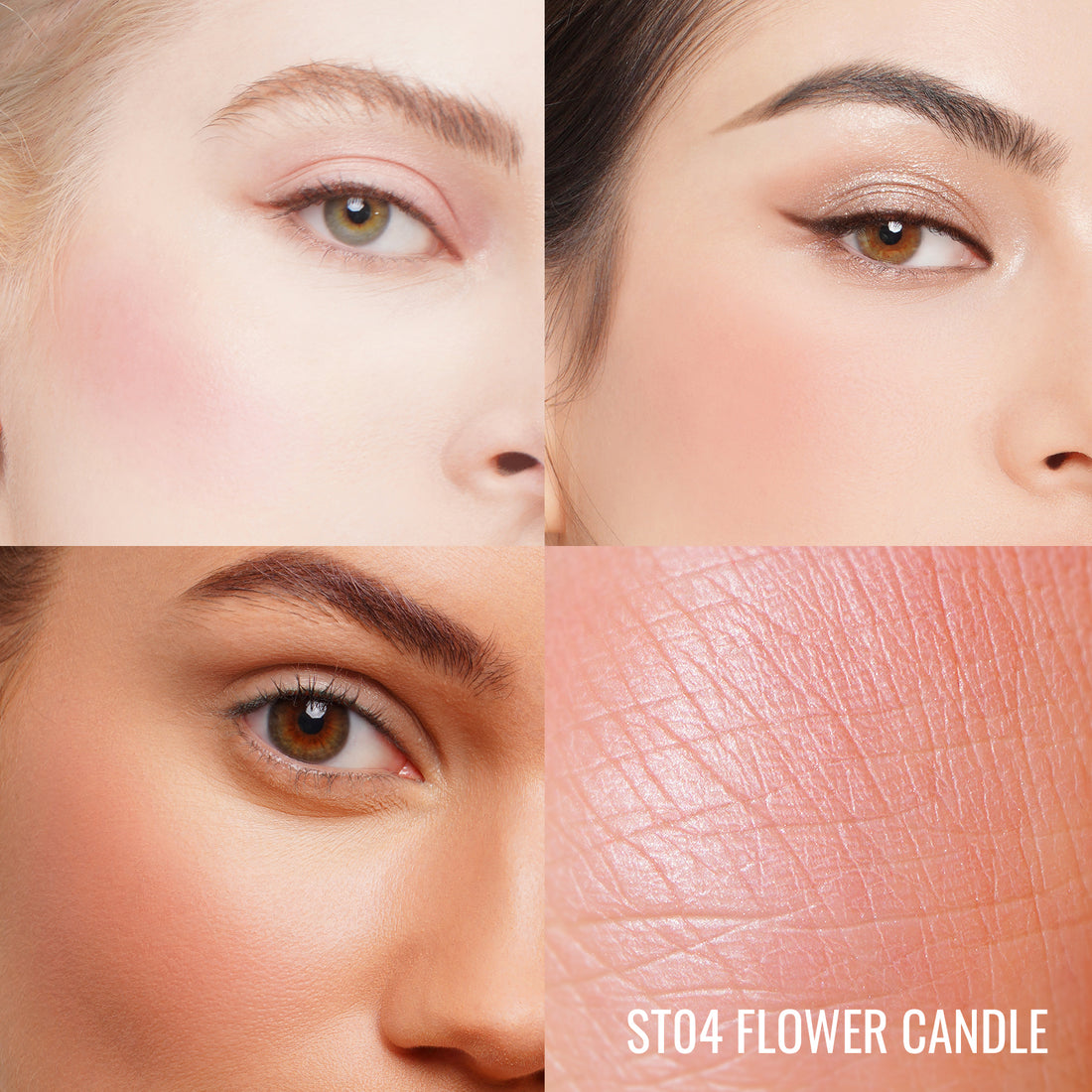 Blush Mono Satin | ST04 Flower Candle