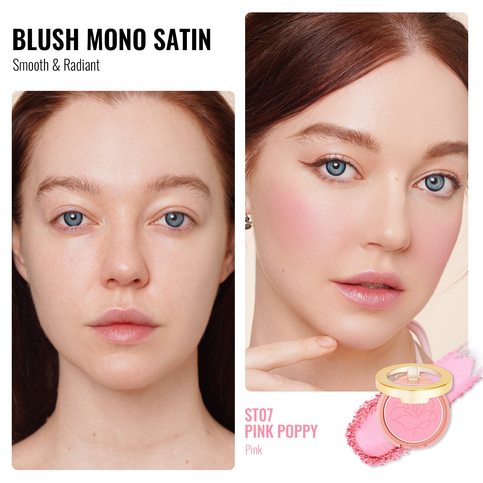 Blush Mono Satin | ST07 Pink Poppy – Oulac Cosmetics Official