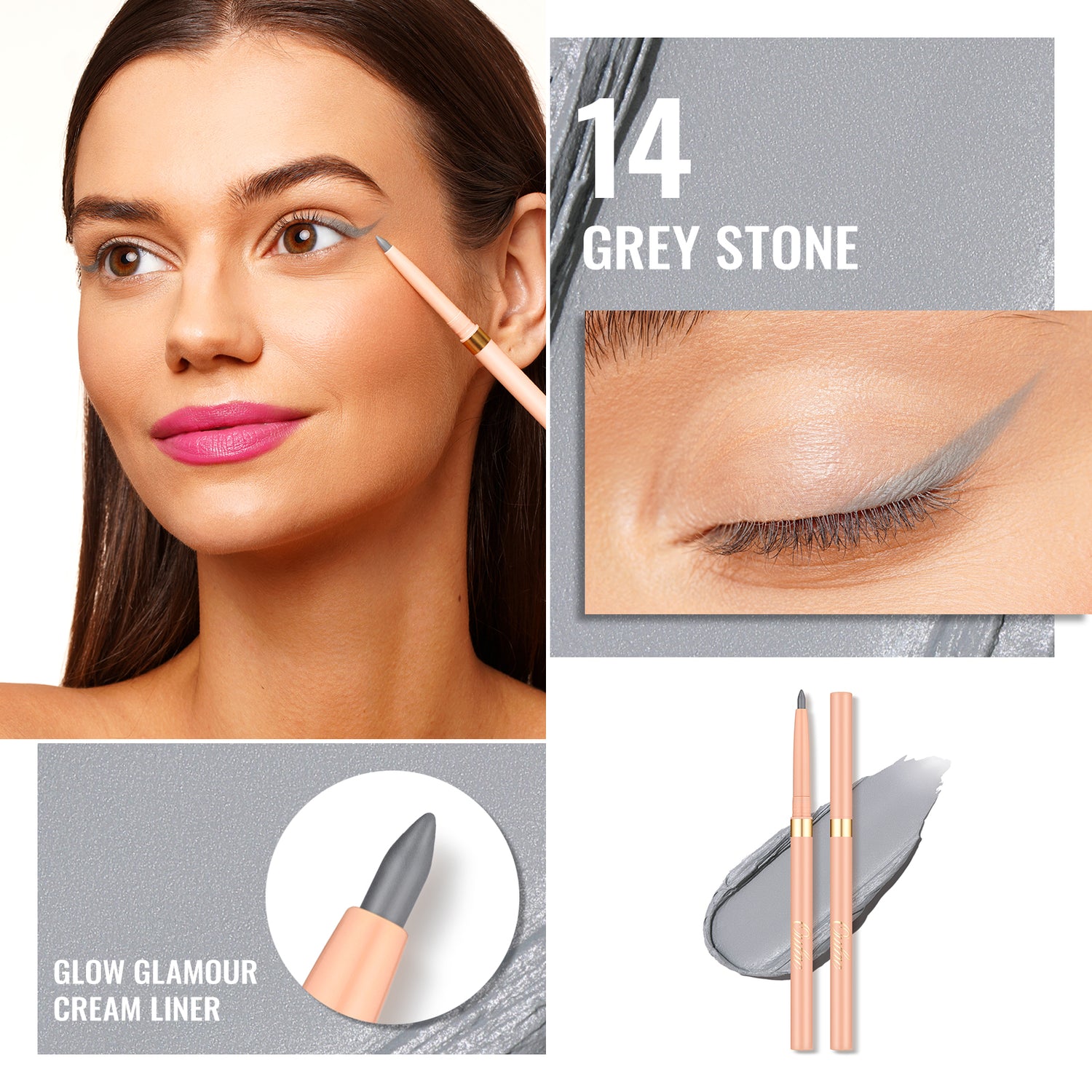 Glow Glamour Eyeliner | 14 Grey Stone