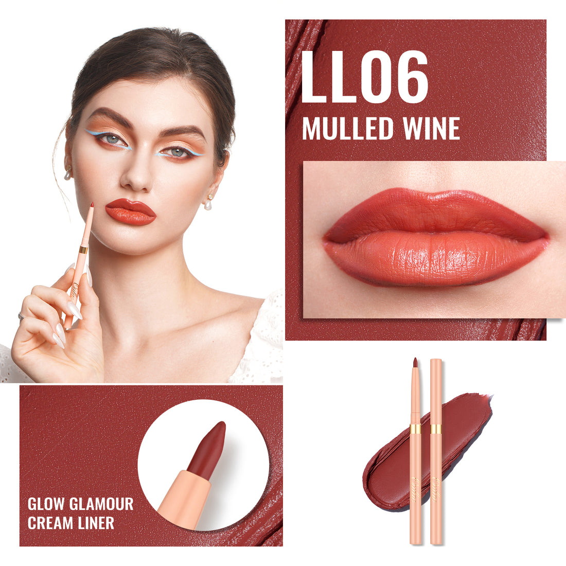 Glow Glamour Lip Liner | LL06 Mulled Wine