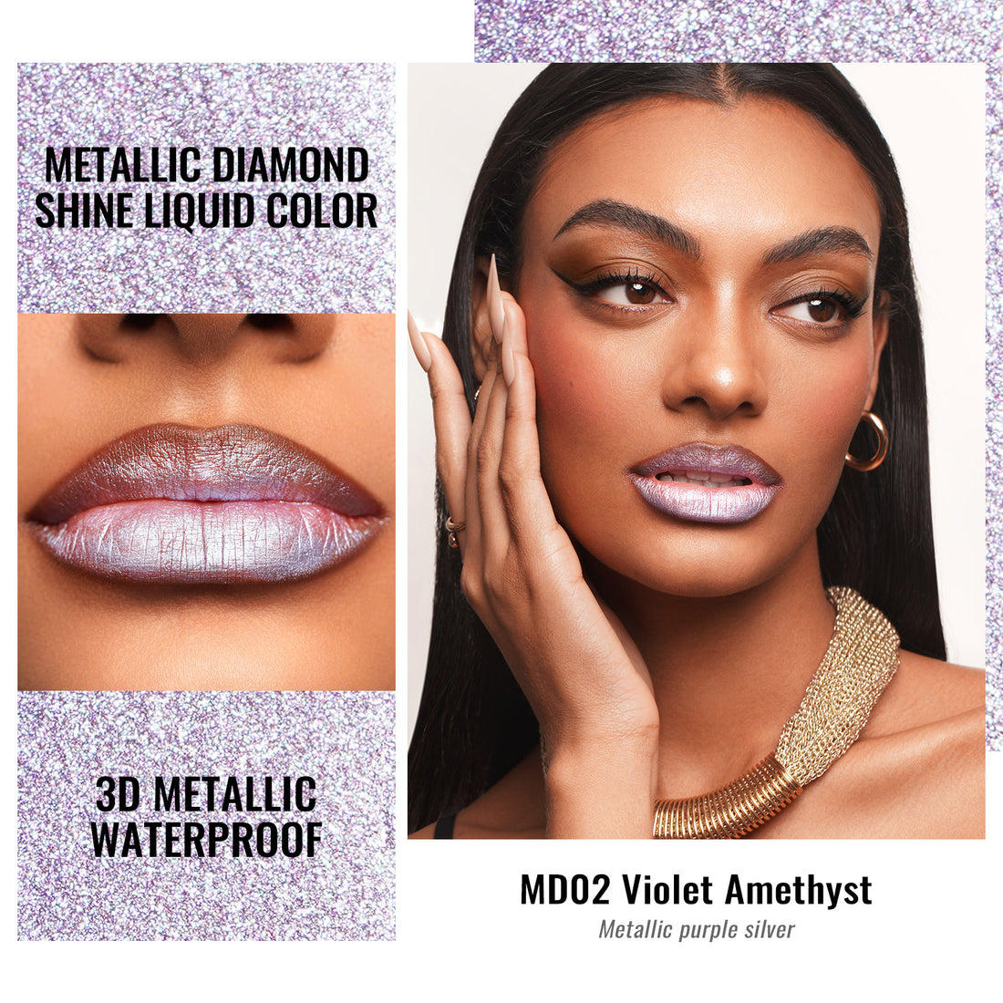Metallic Liquid Gloss | MD02 Violet Amethyst