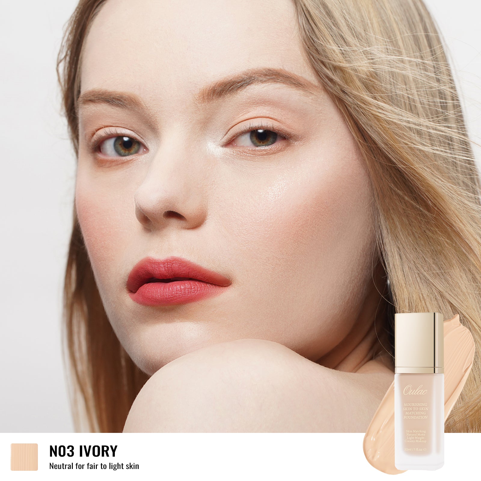 Nourishing Foundation | N03 Ivory – Oulac Cosmetics Official